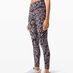 Lululemon Fast and Free Tight II 25" *Non-Reflective Nulux Kaleidoscopic Pink